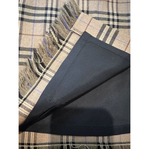 Rafaella Petites 100% Wool Plaid Skirt – Size 4P – Fringe Hem – Classic Style - Picture 3 of 8